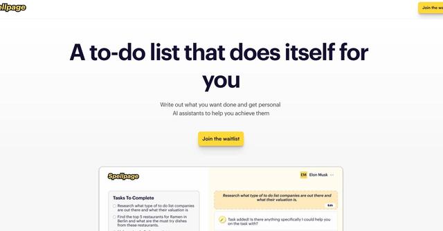 Spellpage - Improved productivity through task management.