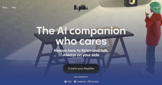 Replika - AI companion who listens, talks & cares, always on your side.