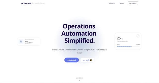 Automat - Robotic Process Automation for Chrome using ChatGPT and Computer Vision