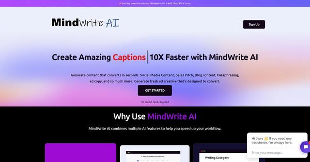 Mindwrite Ai - Generated diverse written content.