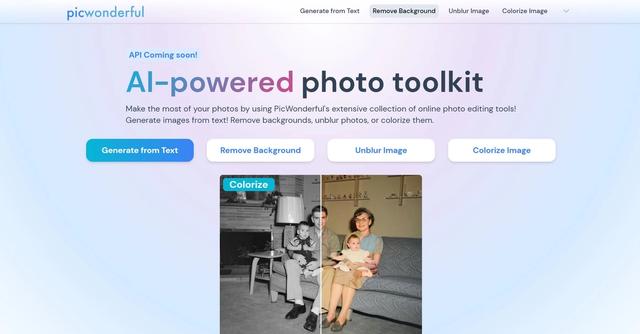 PicWonderful - User-friendly image editing and generation.