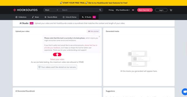 HookSounds - Get the perfect music created for your videos in an instant!