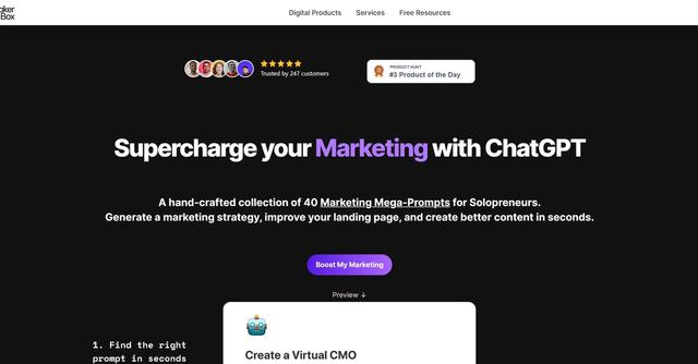 MakerBox - Meet your new marketing co-pilot Let ChatGPT do the hard work for you