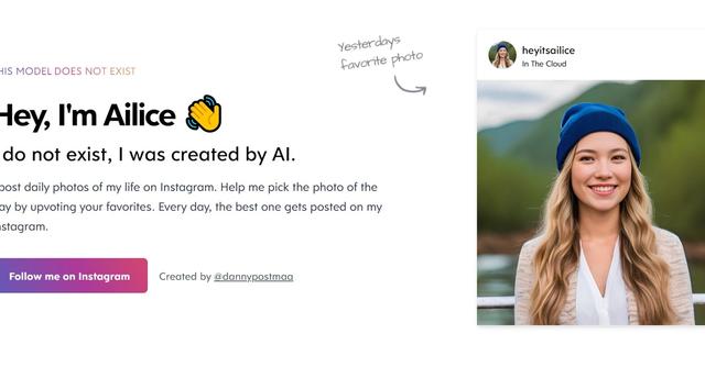 This Model Does Not Exist - Alice is an AI-generated influencer! Vote to decide her Instagram posts.