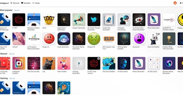 Miniapps.ai - Easily create, use and share AI-powered applications for free