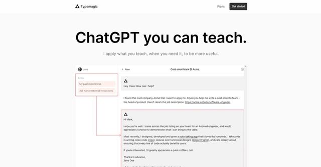 Typemagic - Typemagic is an AI toolkit that aims to help users bring their AI agents to life.