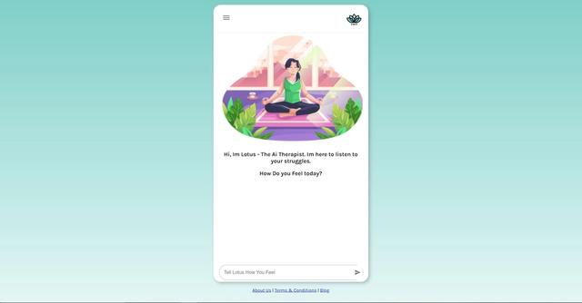 Lotus - Lotus is Ultimate AI Therapist Chatbot