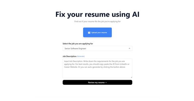 Resume Reviewer - Analysis of resumes for job optimization.
