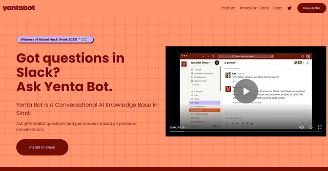 Yenta Bot - Business communication knowledge base for chatbots.