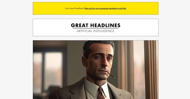 Great Headlines - Marketing and sales headline generator.