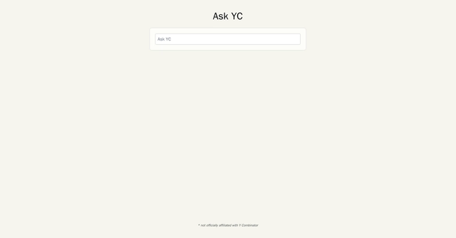 Ask YC - Ask anything to get answers from Y Combinator’s content library.