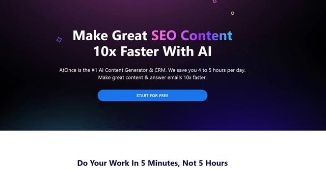 AtOnce - Best AI writer, content generator & CRM