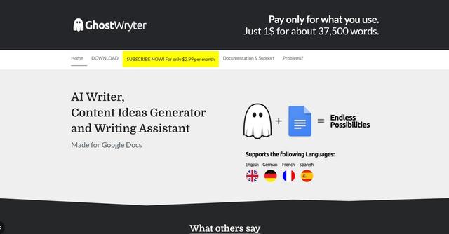 Ghostwryter - GhostWryter is an AI Writing Assistant specifically designed for Google Docs, helping users create SEO texts, blog posts, and marketing content quickly and cost-effectively.
