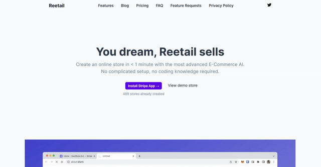 Reetail - AI-powered e-commerce store creator