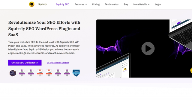 Squirrly SEO - Squirrly SEO is an all-in-one SEO suite for WordPress powered by AI, designed to simplify and optimize the SEO process.