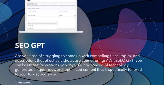 SEO GPT - SEO GPT creates on-page/off-page optimizations