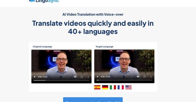 Lingosync - Translate videos quickly and easily in 40+ languages