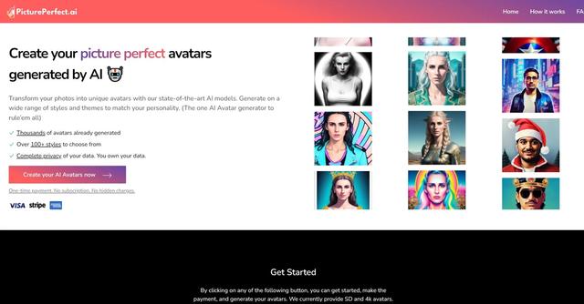 PicturePerfectAI - PicturePerfectAI is a state-of-the-art AI avatar generator and maker that allows users to create customized, life-like avatars for various purposes