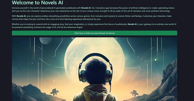 Novels AI - Personalized AI Audiobooks Tailored to Your Interests