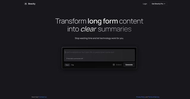 Brevity - Summarized information output for easy consumption.