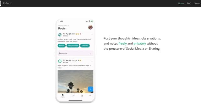 Reflectr - AI-Powered Notebook for Reflection, Growth, and Productivity.
