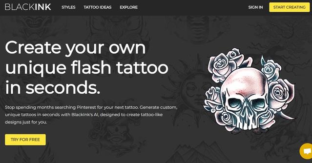 BlackInk - Create custom tattoos in seconds