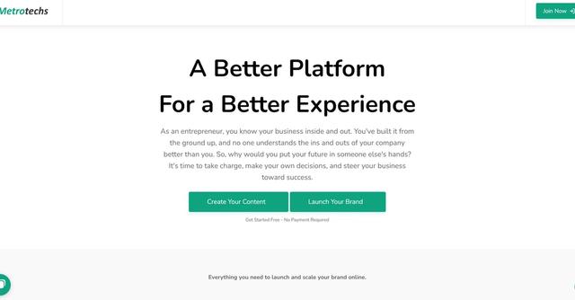 Metrotechs - AI-driven internet marketing platform for a strong online presence