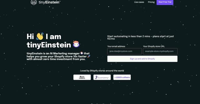TinyEinstein - TinyEinstein: AI Marketing Manager, 10x Shopify growth boost