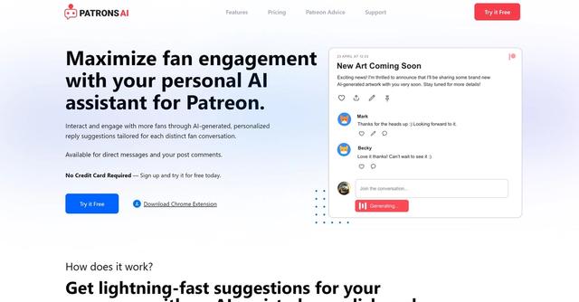 PatronsAI - AI Assistant for Patreon Creators
