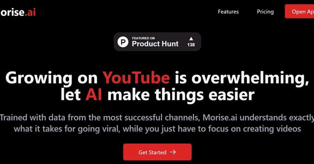 Morise.ai - AI-powered tools for youtube growth.
