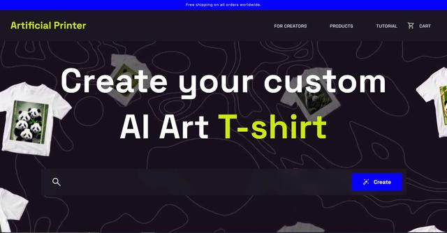 Artificial Printer - Print personalized t-shirts.