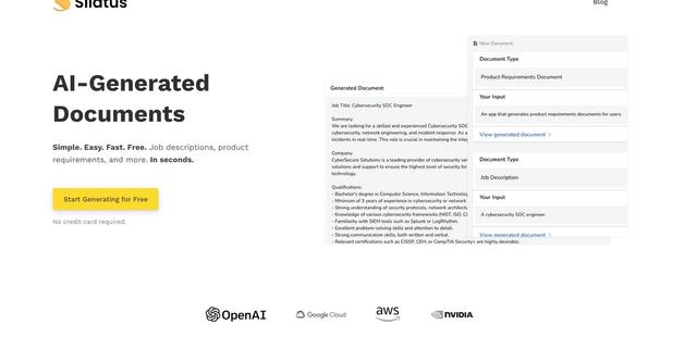Silatus - Generate detailed Technical and Business Documents in Seconds
