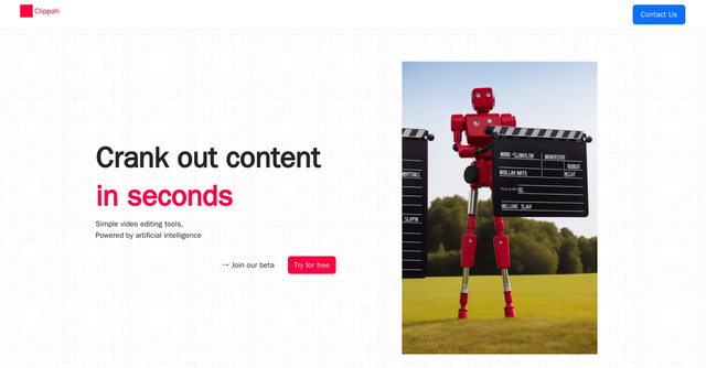 Clippah - Simple video editing tools, powered by artificial intelligence