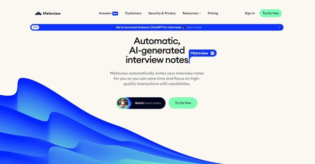 Metaview - Automatic, AI-generated interview notes