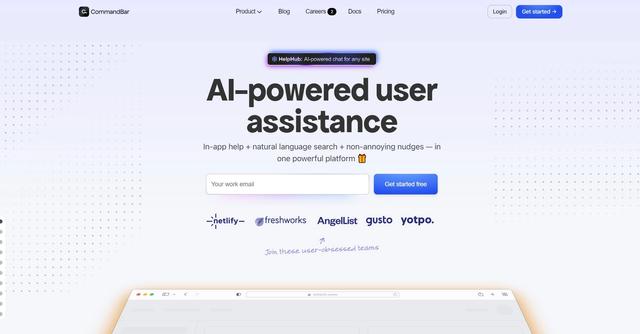 CommandBar - AI-powered user assistance