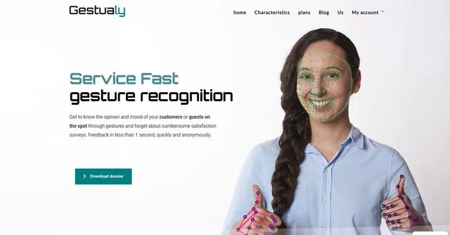 Gestualy - Gestualy is an AI-powered gesture recognition system that allows businesses to measure customer satisfaction in seconds without the need for surveys.