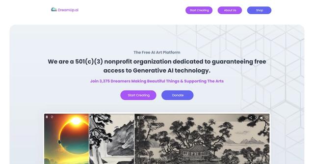 Dreamup.ai - DreamUp.ai is an AI-powered art generation tool that enables users to create, curate, and share high-resolution AI art.