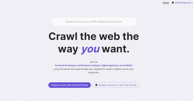 Horseman - Configurable web crawler with GPT integration.