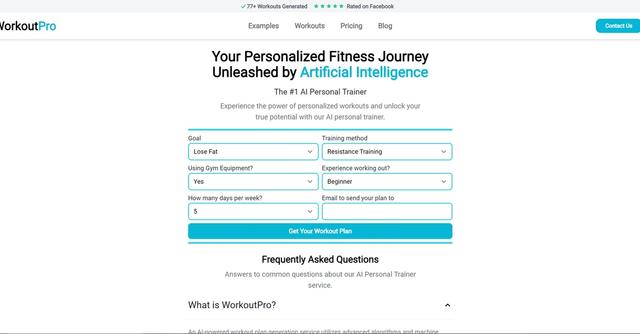 WorkoutPro - The #1 AI Personal Trainer