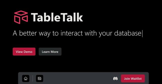 TableTalk - AI-powered natural language interface to ask questions & get answers about your database.