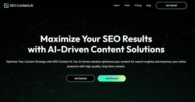 SEO Content AI - AI-driven content solutions for maximizing SEO results