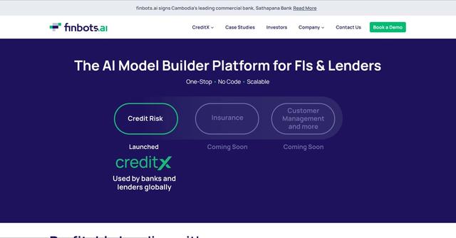Finbots - Finbots is an integrated, AI-powered credit modelling solution that enables smarter, faster, and more inclusive lending