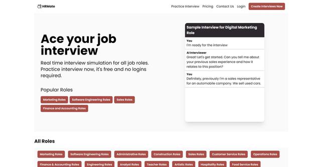 Practice Interview - Chatbot for job interview preparation.