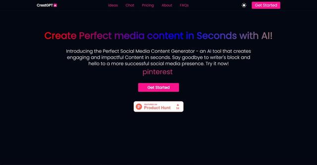 CrestGPT - Easy social media content creation.