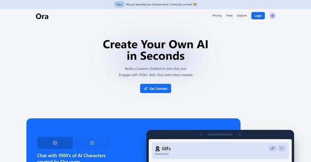 Ora.sh - Ora.sh is a platform that allows users to create their own AI chatbots with just one click.