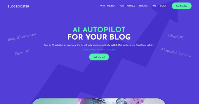 Blog Booster - Write and automatically publish blog posts on your WordPress website.