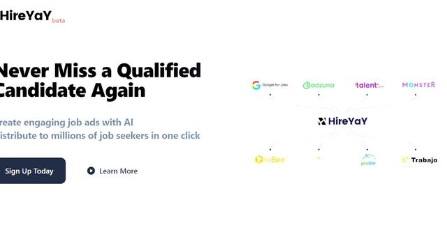 HireYaY - AI-powered job ads reach millions of job seekers quickly and easily.