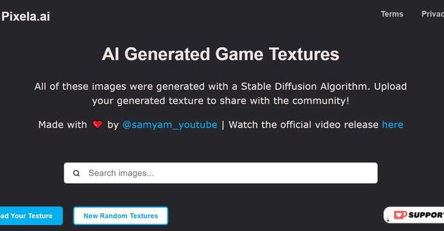 Pixela AI - AI-generated game textures. Share yours with the community!