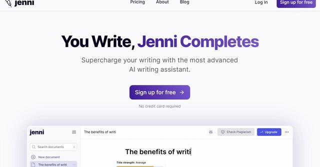 Jenni - AI-powered writing assistant to supercharge your writing.