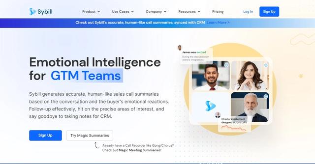 Sybill - Generates accurate, human-like sales call summaries